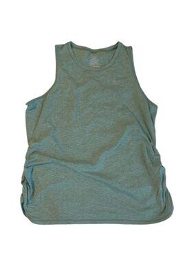 Athletic Works Womens Sleeveless Side-Ruched Tank Top XL Polyester Rayon Spandex